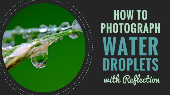 How to Photograph Water Droplets with Reflection