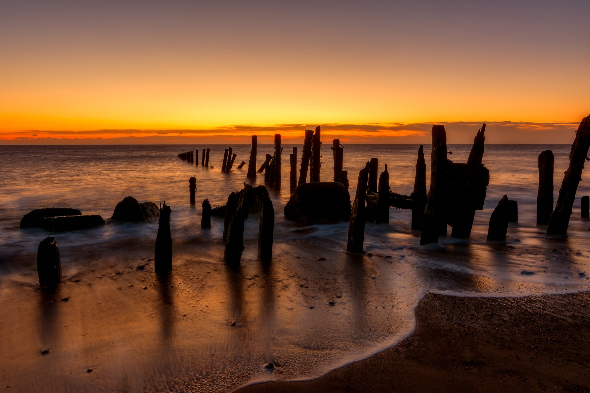 sunset at the beach